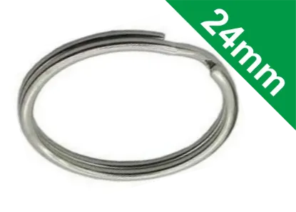  24mm Nickel Plated Split Rings in Different Pack Sizes