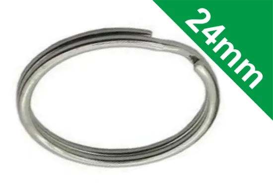  24mm Nickel Plated Split Rings in Different Pack Sizes