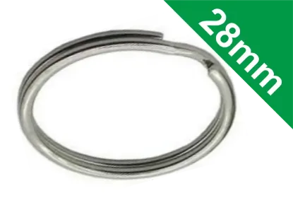 Premium Quality 28mm Nickel Plated Split Rings