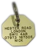 Picture of Brass Octagonal Dog Tag (Medium)