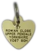 Picture of  Brass Heart Dog Tag (Medium)