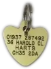 Picture of  Brass Heart Dog Tag (Small)