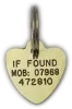 Picture of  Brass Heart Dog Tag (Mini)