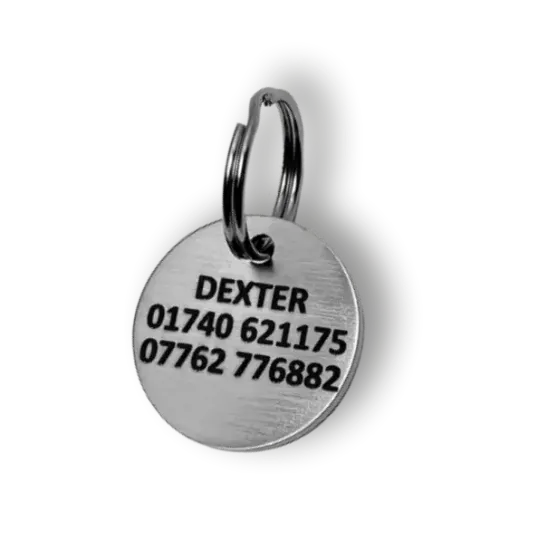 Picture of Stainless Steel Round Dog Tag (Small)