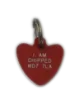 Plastic Heart Pet Tags