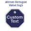 Picture of 40mm Octagon Traffolite Plastic Valve Tags 