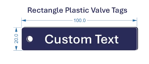 Picture of 100x20mm Traffolite Plastic Valve Tags