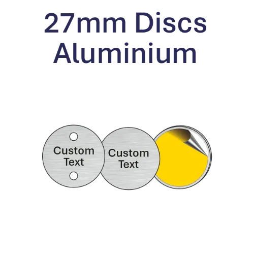 Picture of 27mm dia. Customised Aluminum Discs