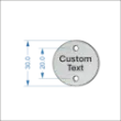 Picture of 30mm dia. Customised Aluminum Discs