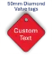 Picture of 50mm Diamond Traffolite Plastic Valve Tags