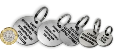 Picture of Round 2mm Thick Stainless Steel Pet Tags 