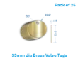 Picture of 33mm Blank Brass Valve Tags