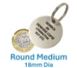 dog tags identifaction tags stainless steel 304 33mm medium