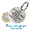 dog tags identifaction tags stainless steel 304 38mm large