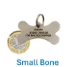 Picture of Bone Stainless Steel Pet ID Tags