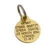 Picture of Round Brass Reinforced Dog Tag