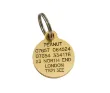 Picture of Round Brass Reinforced Dog Tag