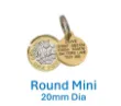 Picture of 20mm (0.8") Diameter Reinforced Brass Dog Tag