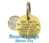 Picture of Round Brass Pet Tags