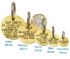 Picture of Round Brass Pet Tags