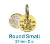 Picture of Round Brass Pet Tags