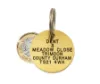 Picture of Medium Round Brass Pet Tag