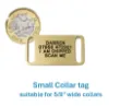 collar dog tags small brass