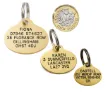 dog tags identifaction tags oval