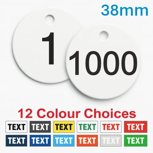 Picture of 1-1000 Traffolite, plastic valve tags 38mm