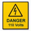 Picture of Danger label 110V