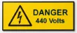 Picture of Danger label 440V
